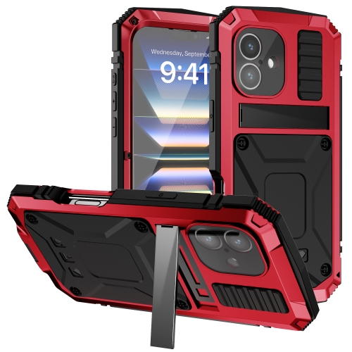 

For iPhone 16 R-JUST Life Waterproof Dustproof Shockproof Phone Case(Red)