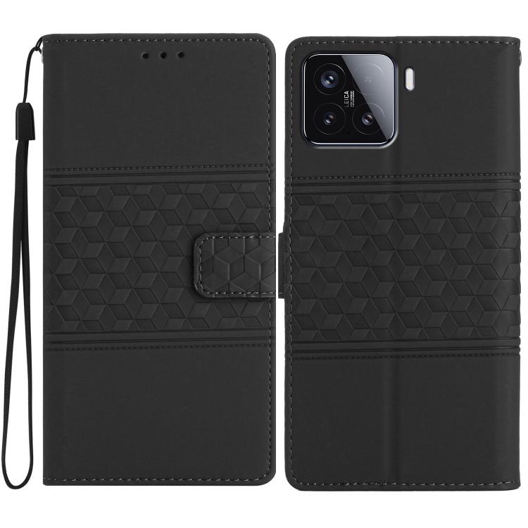 

For Redmi 15 5G / 4G EU 171mm Diamond Embossed Skin Feel Leather Phone Case(Black)