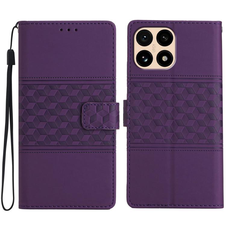 

For Redmi 15T 5G Diamond Embossed Skin Feel Leather Phone Case(Purple)