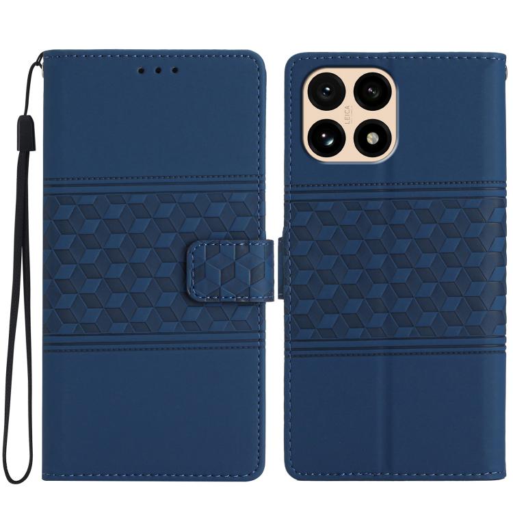 

For Redmi 15T 5G Diamond Embossed Skin Feel Leather Phone Case(Dark Blue)