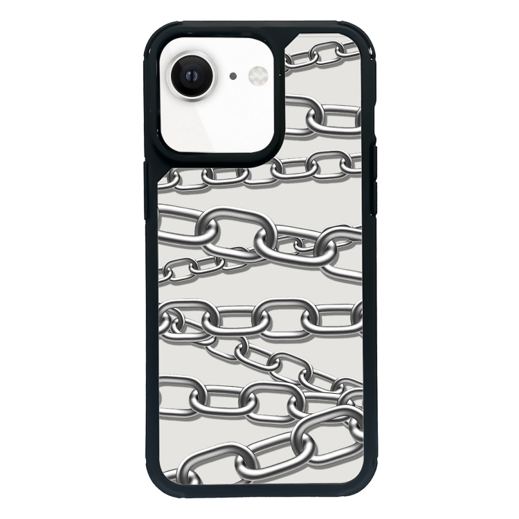 

For iPhone 7 / 8 / SE 2020 2022 Exclusive Design Style PC Full Coverage Pattern Phone Case(Metal Chain)