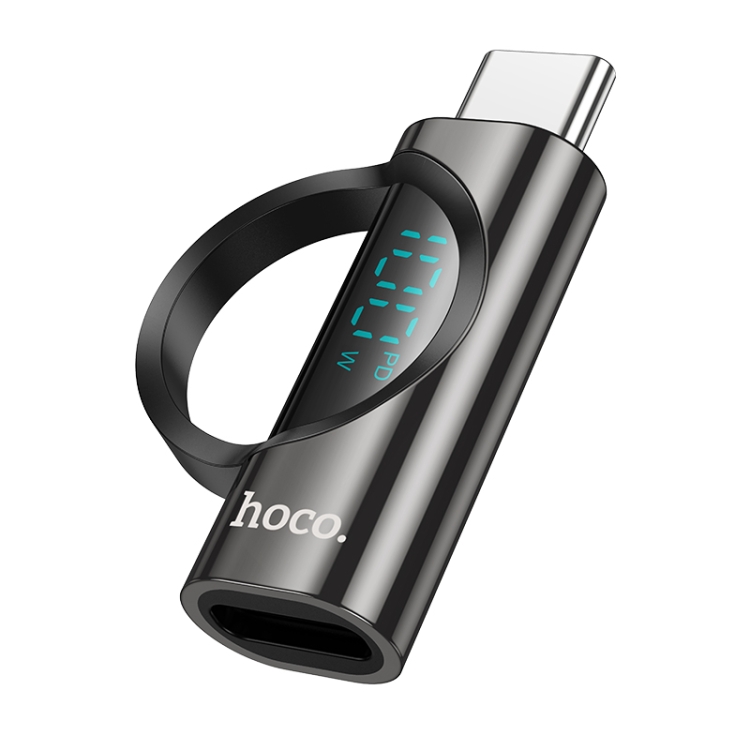 

hoco UA32 Type-C Male to Type-C Female Display Adapter(Black)