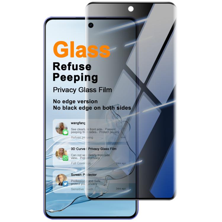 

For Realme P4 Power 5G/Narzo Power 5G imak No Edge Version 3D Curved Privacy Full Screen Tempered Glass Film