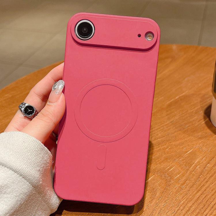 

For iPhone Air Solid Color Liquid Silicone MagSafe Magnetic Phone Case(Grass Purple)