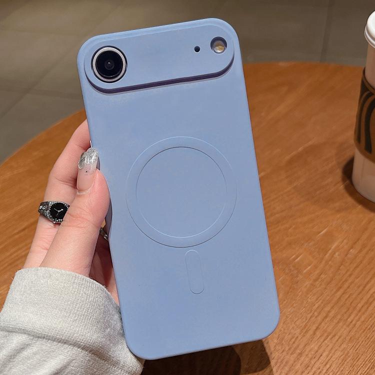 

For iPhone Air Solid Color Liquid Silicone MagSafe Magnetic Phone Case(Yuanfeng Blue)