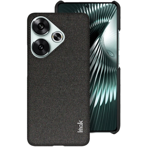 

For Redmi Turbo 3 5G imak Ruiyi Series Cloth Texture PU + PC Phone Case(Black)