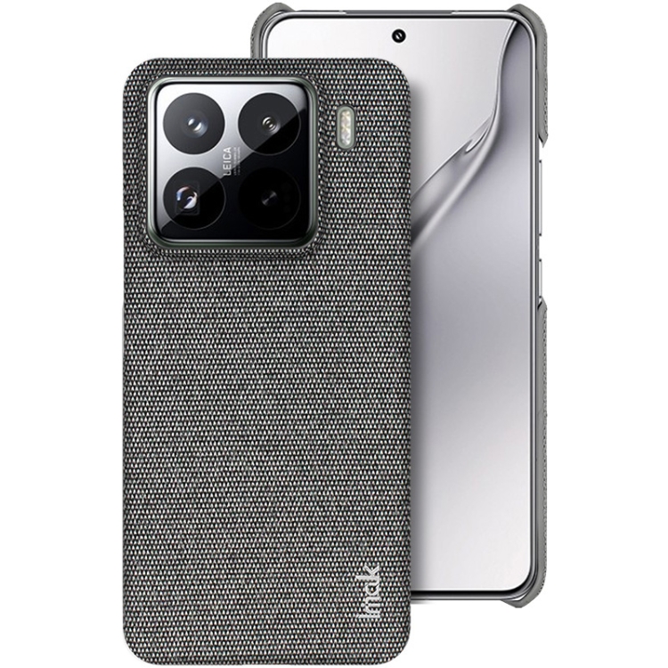 

For Xiaomi 15 Pro imak Ruiyi Series Cloth Texture PU + PC Phone Case(Dark Grey)