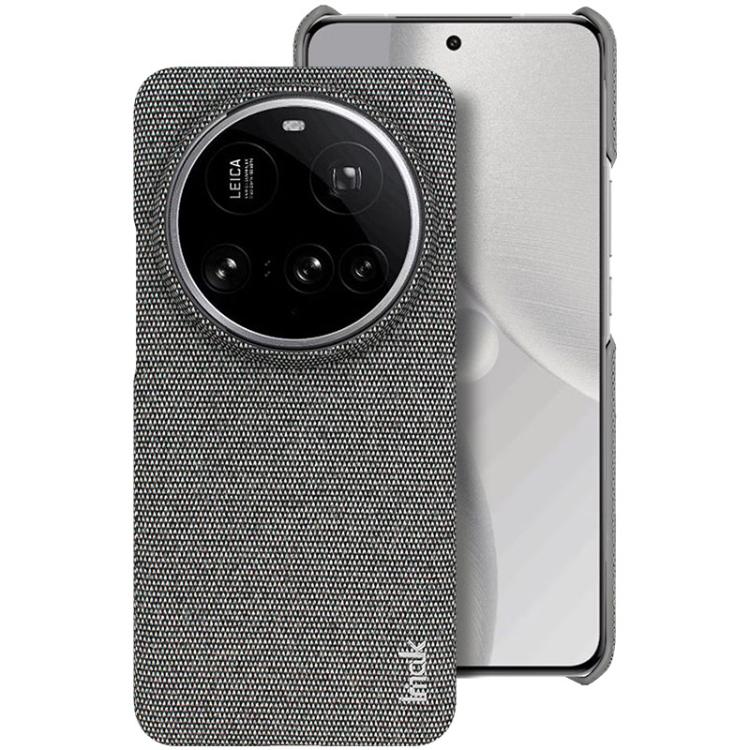 

For Xiaomi 15 Ultra imak Ruiyi Series Cloth Texture PU + PC Phone Case(Dark Grey)