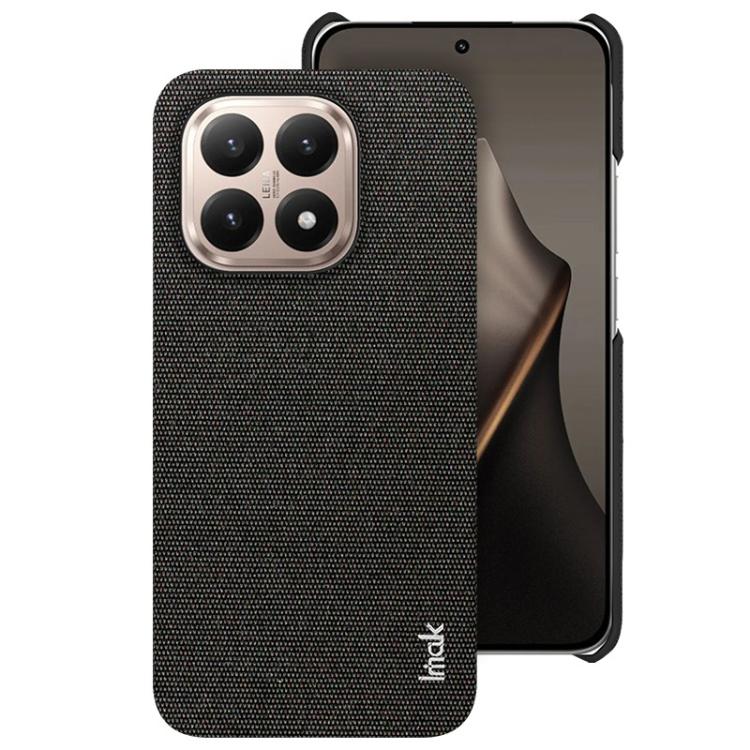 

For Xiaomi 15T 5G imak Ruiyi Series Cloth Texture PU + PC Phone Case(Black)