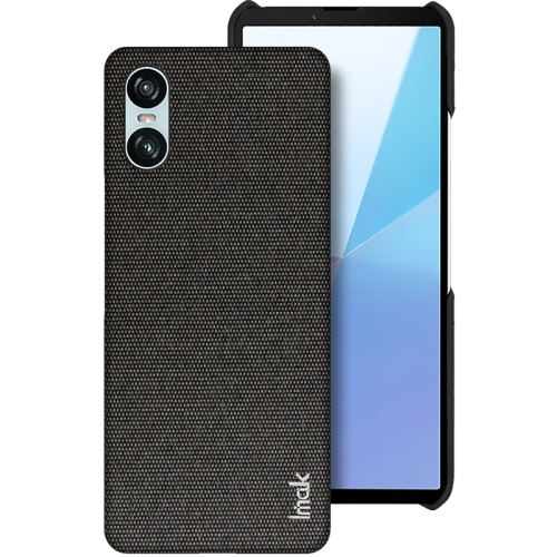 

For Sony Xperia 10 VI imak Ruiyi Series Cloth Texture PU + PC Phone Case(Black)