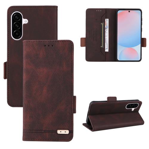 

For Samsung Galaxy A56 Magnetic Clasp Leather Phone Case(Brown)