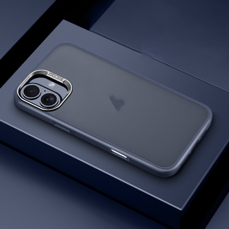 

For iPhone 16 Plus SULADA Skin Feel Matte Shockproof Phone Case(Blue)