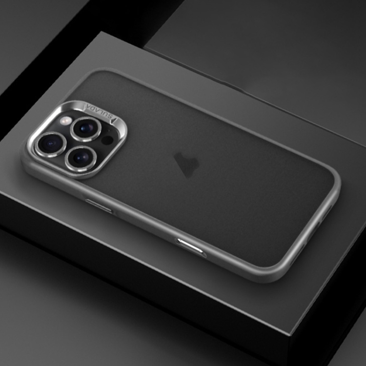 

For iPhone 16 Pro SULADA Skin Feel Matte Shockproof Phone Case(Grey)