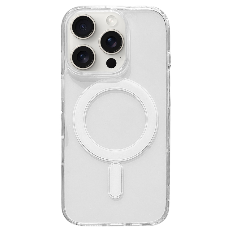 

For iPhone 15 Pro Clear Acrylic TPU MagSafe Phone Case, Pop-up Animation Version(Transparent)