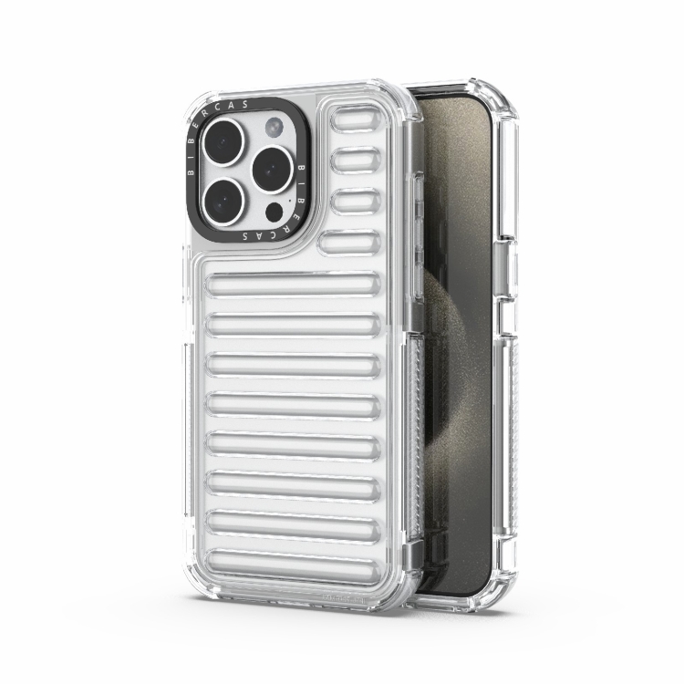 

For iPhone 15 Pro Max High Transparency TPU Hybrid PC Airbag Phone Case(Transparent)