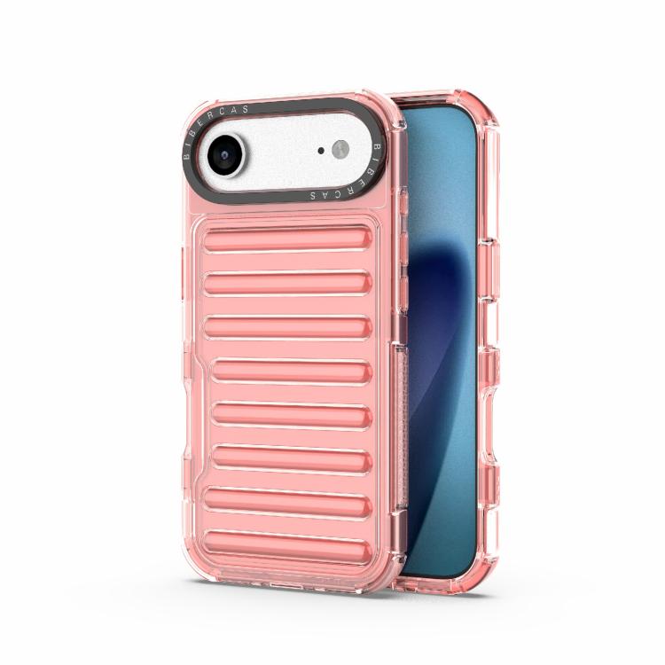 

For iPhone Air High Transparency TPU Hybrid PC Airbag Phone Case(Peach Red)