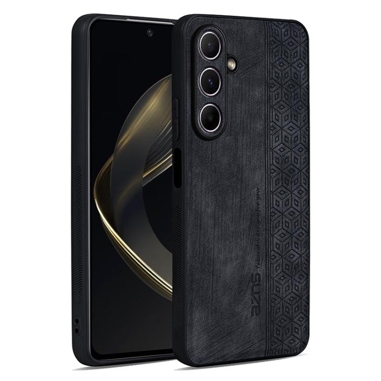 

For Samsung Galaxy A17 4G / 5G AZNS 3D Embossed Skin Feel Phone Case(Black)