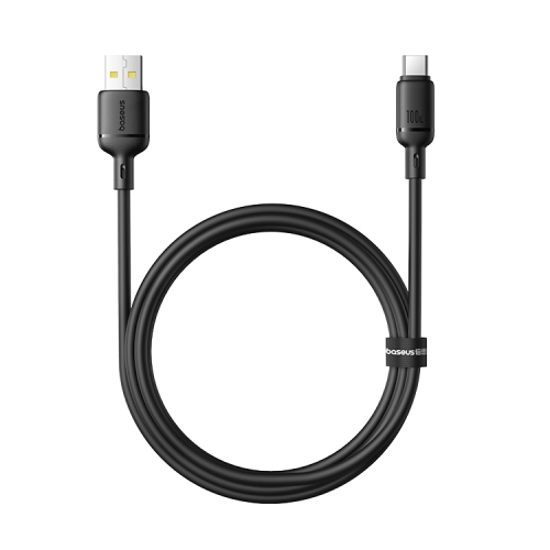 

Baseus Silky Series 1m 100W USB to USB-C / Type-C Fast Charging Cable(Black)