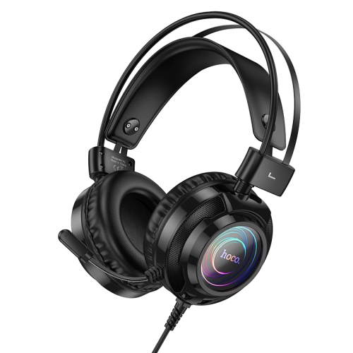 

hoco W110 RGB Light Wired Gaming Headset with Microphone, Cable Length: 2m(Black)