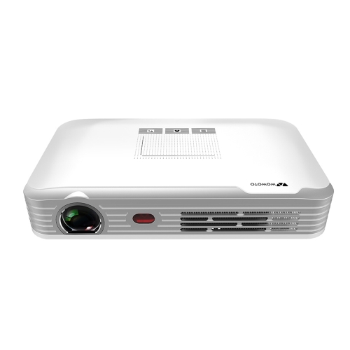 

WOWOTO T9 1280 x 800 RGB LED Portable Projector Android 6.0 2GB+16GB, Plug Type:US Plug(White)