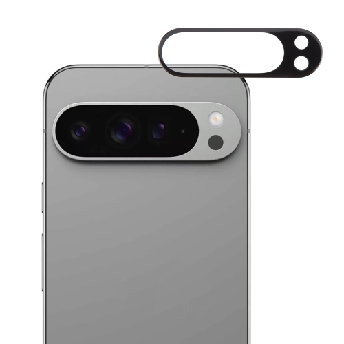 

For Google Pixel 9 Pro XL 3D 9H Camera Lens Tempered Glass Film(Black)