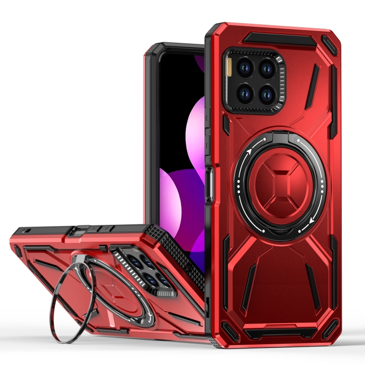 thumbnail image 2 of For REVVL 7 Pro 5G Case – Dual Layer Rugged Cover With 360° Ring Stand + Tempered Glass Screen Protector 2 of 6