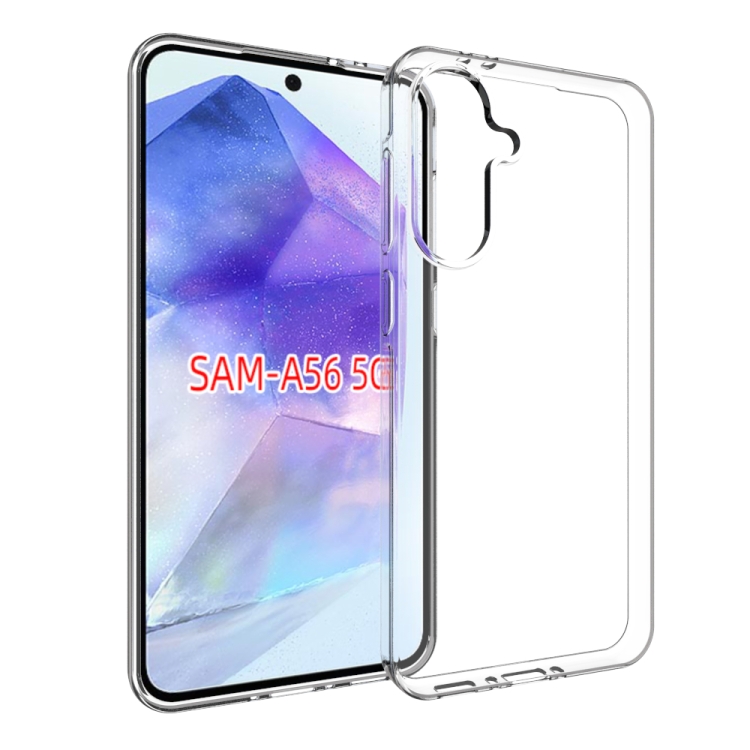 

For Samsung Galaxy A56 5G Waterproof Texture TPU Phone Case(Transparent)