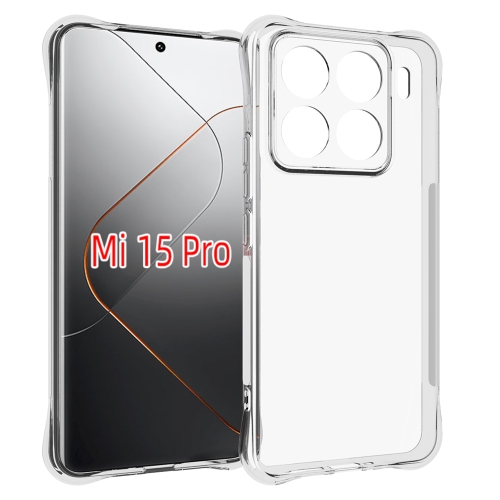 

For Xiaomi 15 Pro Shockproof Non-slip Thickening TPU Phone Case(Transparent)