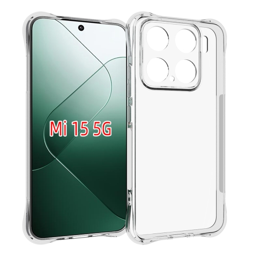 

For Xiaomi 15 Shockproof Non-slip Thickening TPU Phone Case(Transparent)