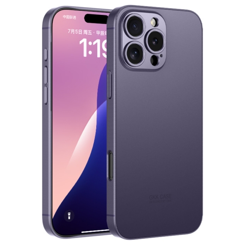 

For iPhone 16 Pro Max GKK AG Craft Skin Feel Full Coverage Phone Case(Purple)