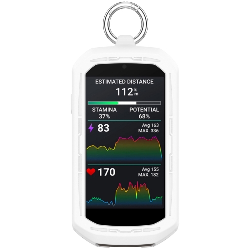 

For Garmin Edge 1050 Full Coverage Stopwatch Silicone Protective Case(White)