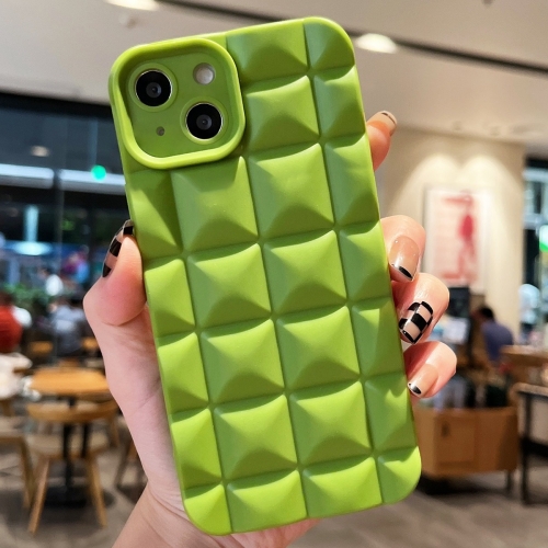 

For iPhone 14 Plus 3D Grid TPU Phone Case(Green)