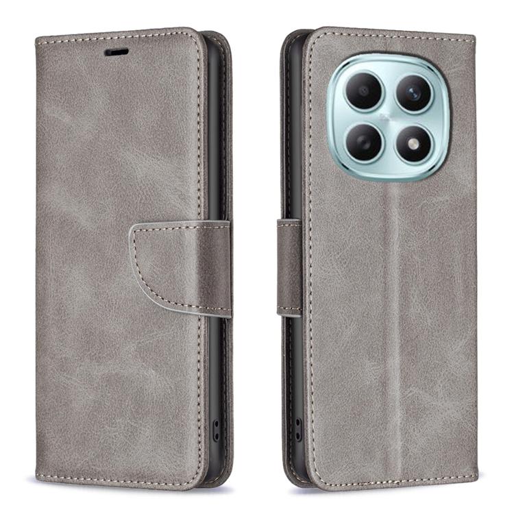 

For Redmi Note 15 5G Global 164mm Lambskin Texture Pure Color Flip Leather Phone Case(Grey)