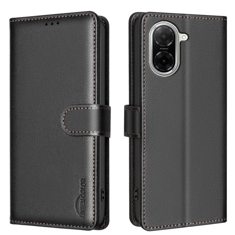 

For Redmi A5 4G 171.7mm Litchi Texture RFID Anti-theft Leather Phone Case(Black)
