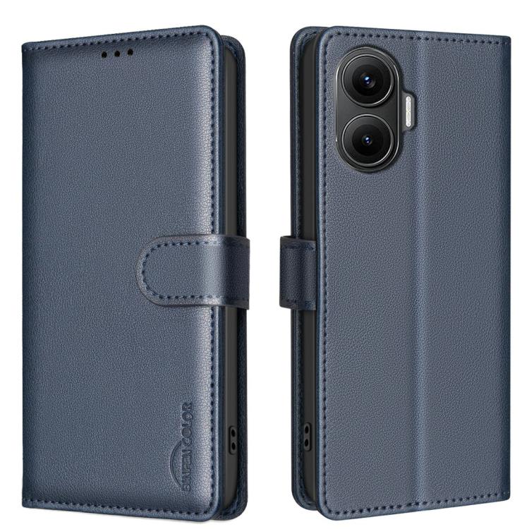 

For Redmi Turbo 4 Pro Litchi Texture RFID Anti-theft Leather Phone Case(Blue)