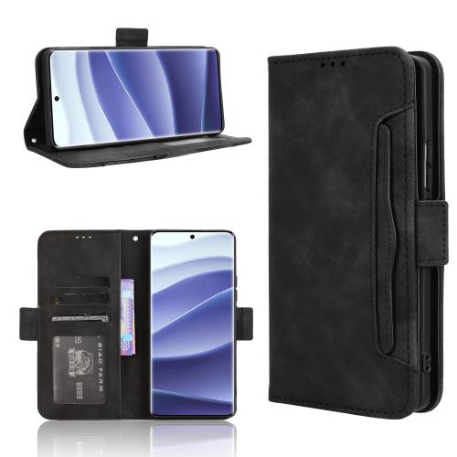 

For Redmi Note 14 Pro+ 5G Skin Feel Calf Texture Card Slots Leather Phone Case(Black)