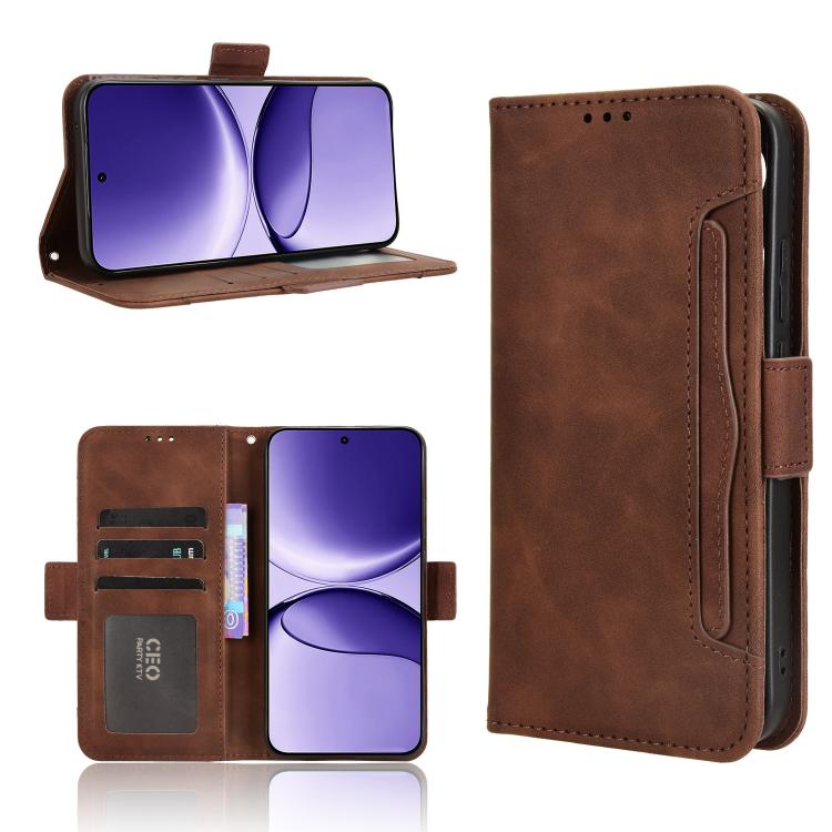 

For Redmi Turbo 4 Pro 5G Skin Feel Calf Texture Card Slots Leather Phone Case(Brown)