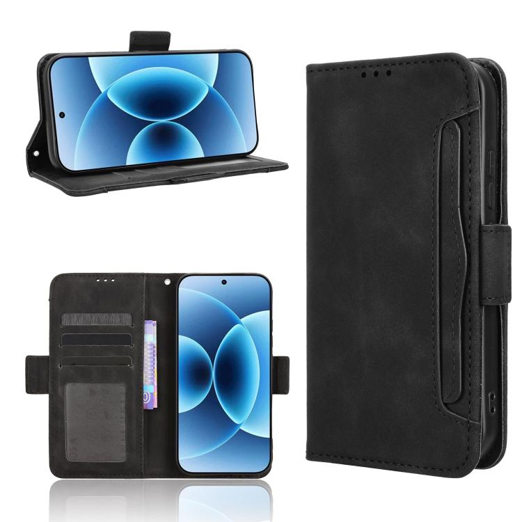 

For Xiaomi 17 Skin Feel Calf Texture Card Slots Leather Phone Case(Black)