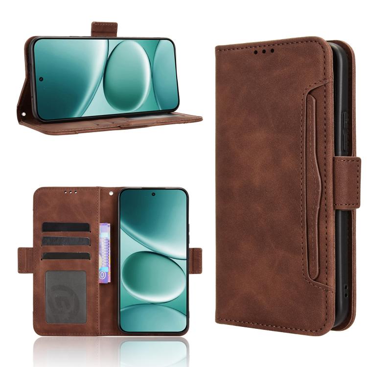 

For Redmi Note 15 Pro 4G Global 165.8mm Skin Feel Calf Texture Card Slots Leather Phone Case(Brown)