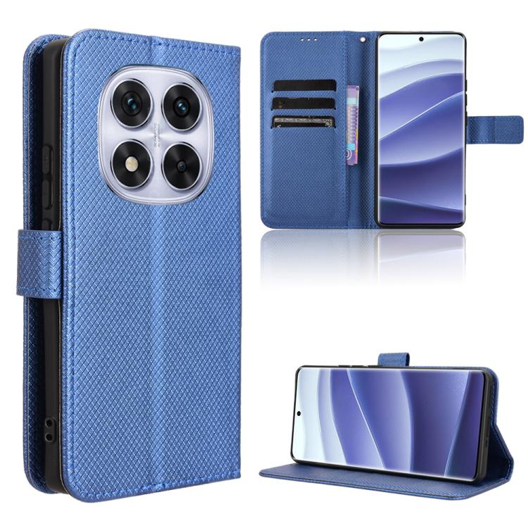 

For Redmi Note 14 Pro+ 5G Diamond Texture Leather Phone Case(Blue)