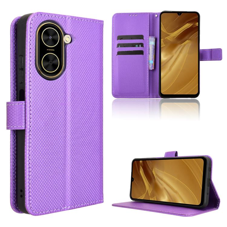 

For Redmi A5 4G 173.3mm Diamond Texture Leather Phone Case(Purple)