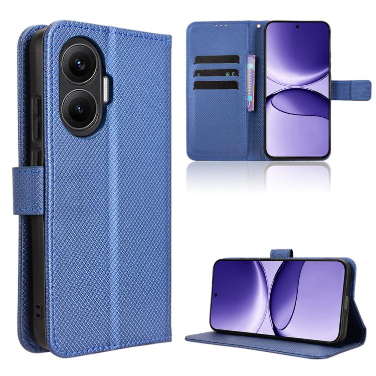 

For Redmi Turbo 4 Pro 5G Diamond Texture Leather Phone Case(Blue)