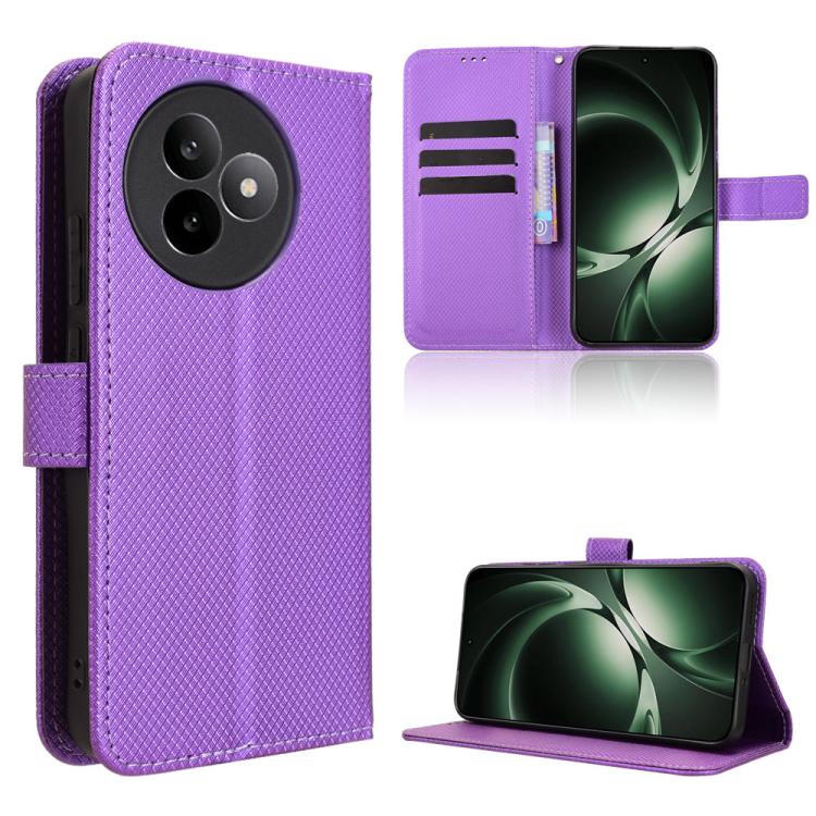 

For Redmi K80 Ultra Diamond Texture Leather Phone Case(Purple)