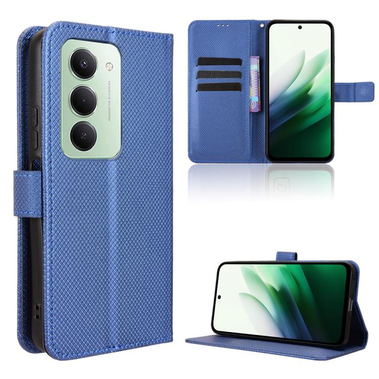 

For Redmi 15 5G Global / 15 4G SEA 169.5mm Diamond Texture Leather Phone Case(Blue)