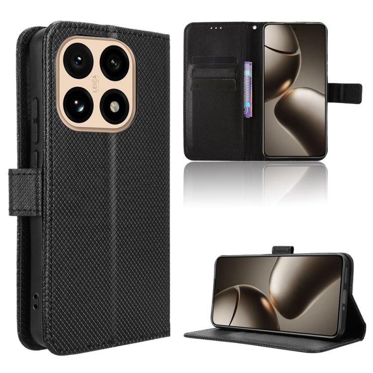 

For Xiaomi 15T 5G Diamond Texture Leather Phone Case(Black)