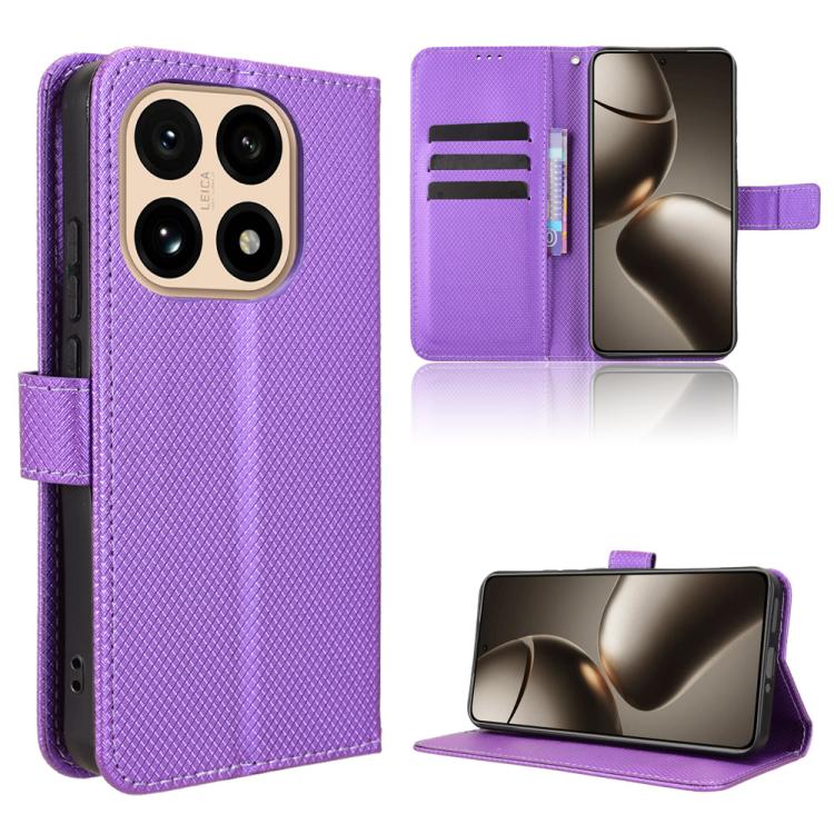 

For Xiaomi 15T 5G Diamond Texture Leather Phone Case(Purple)