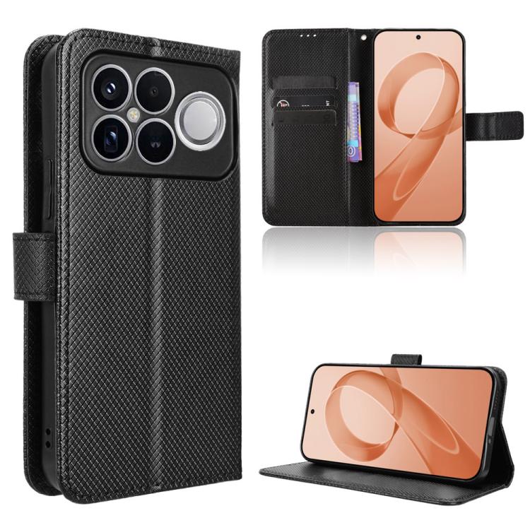 

For Redmi K90 Pro Max 5G Diamond Texture Leather Phone Case(Black)