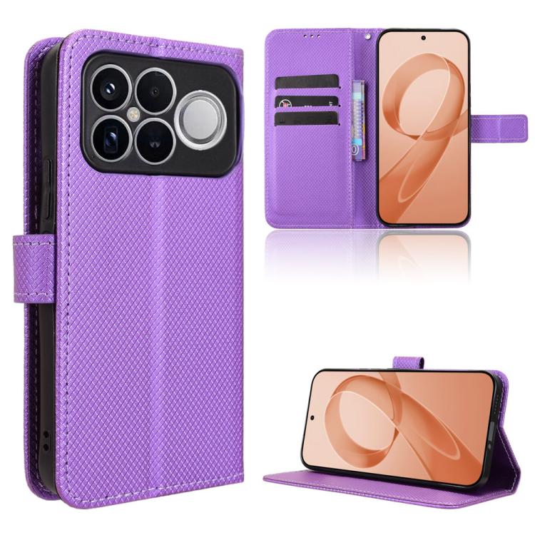 

For Redmi K90 Pro Max 5G Diamond Texture Leather Phone Case(Purple)