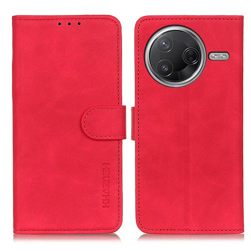 

For Redmi K80 / K80 Pro KHAZNEH Retro Texture Flip Leather Phone Case(Red)