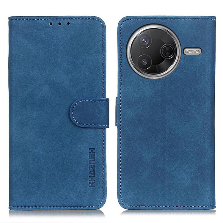 

For Redmi K80 / K80 Pro KHAZNEH Retro Texture Flip Leather Phone Case(Blue)